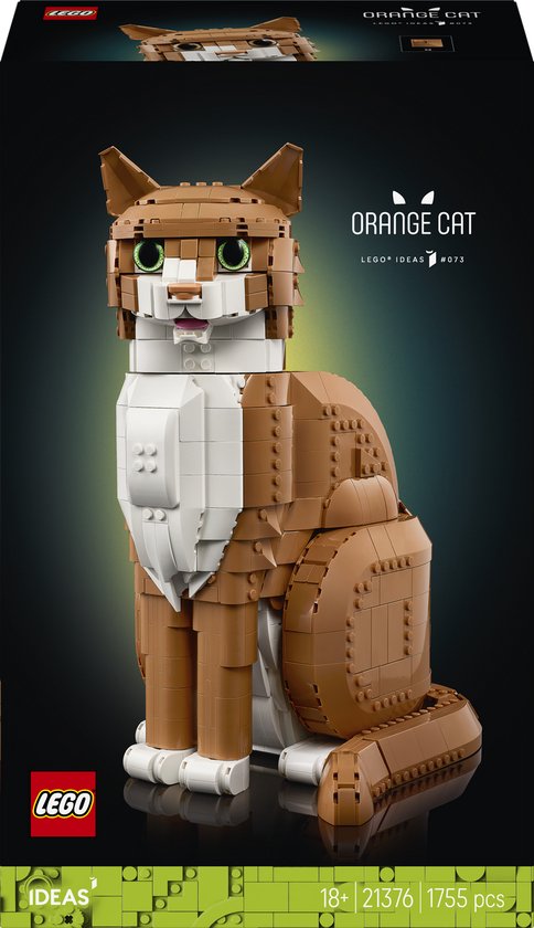 LEGO Ideas Oranje Kat Bouwpakket - 21376 van Merkloos