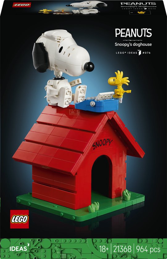 LEGO Ideas - Peanuts: Snoopy's Doghouse - 21368 van Merkloos