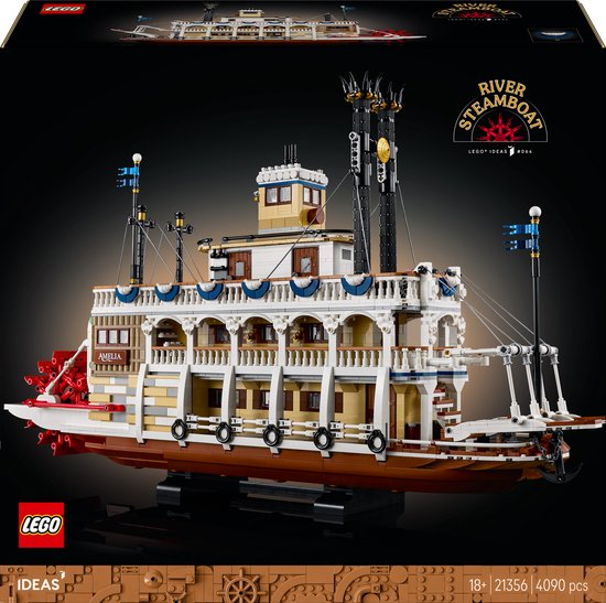 LEGO Ideas Stoomboot Bouwpakket voor Volwassenen - 21356 van LEGO