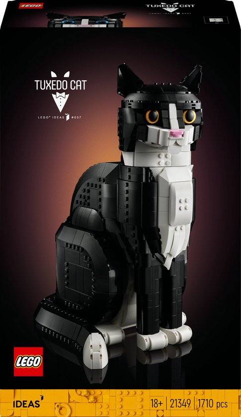 LEGO Ideas Zwart-witte kat - 21349 van LEGO