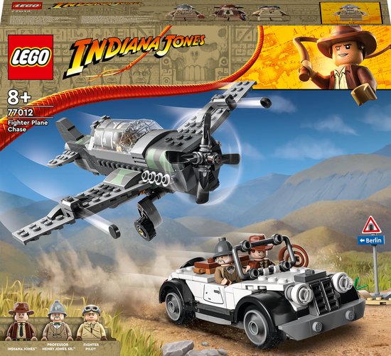 LEGO Indiana Jones Gevechtsvliegtuig Achtervolging Vliegtuig Speelgoed - 77012 van LEGO