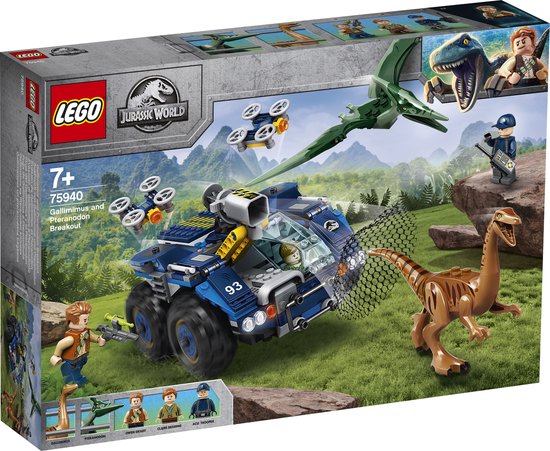 LEGO Jurassic Park Ontsnapping van Gallimimus en Pteranadon - 75940 van LEGO