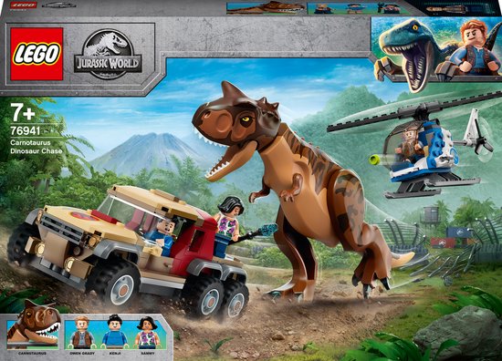 LEGO Jurassic World Achtervolging van Dinosaurus Carnotaurus - 76941 van LEGO