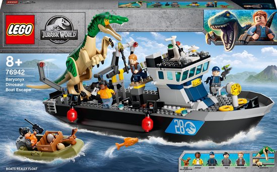 LEGO Jurassic World Bootontsnapping van Dinosaurus Baryonyx - 76942 van LEGO