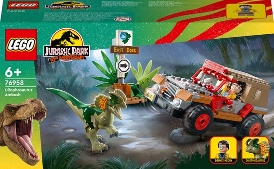 LEGO Jurassic World Dilophosaurus Hinderlaag Dinosaurus Speelgoed - 76958 van LEGO
