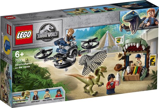 LEGO Jurassic World Dilophosaurus Ontsnapt - 75934 van LEGO
