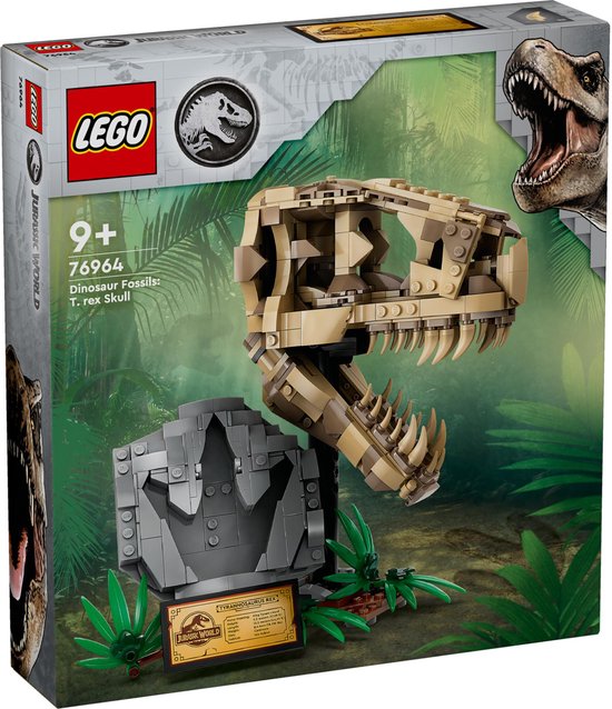 LEGO Jurassic World Dinosaurusfossielen: T. rex Schedel speelgoed voor kinderen - 76964 van Merkloos