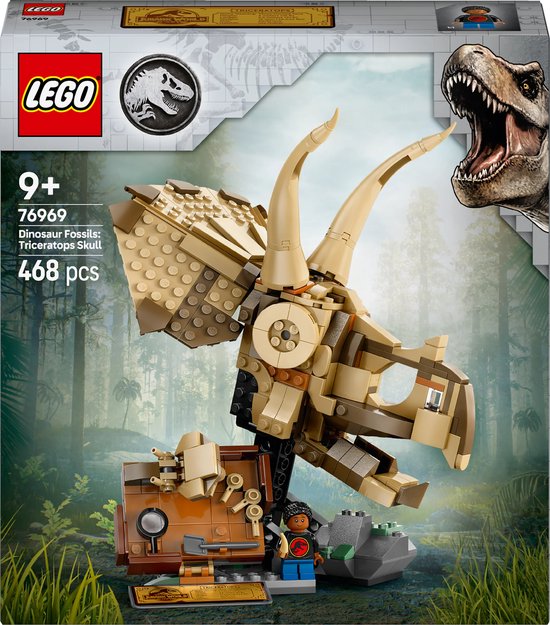 LEGO Jurassic World Dinosaurusfossielen: Triceratops schedel - 76969 van LEGO