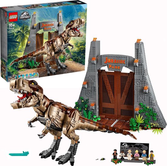 LEGO Jurassic World Jurassic Park: T. rex Chaos - 75936 van LEGO