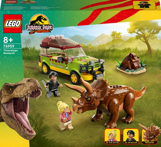 LEGO Jurassic World Jurassic Park Triceratops onderzoek Dinosaurus Speelgoed - 76959 van LEGO