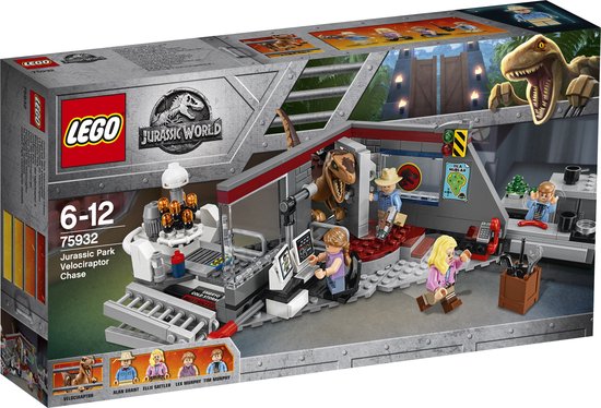 LEGO Jurassic World Park Velociraptorachtervolging - 75932 van LEGO
