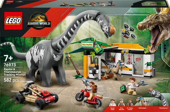 LEGO® Jurassic World Raptor en Titanosaurus Opsporingsmissie - 76973 van LEGO