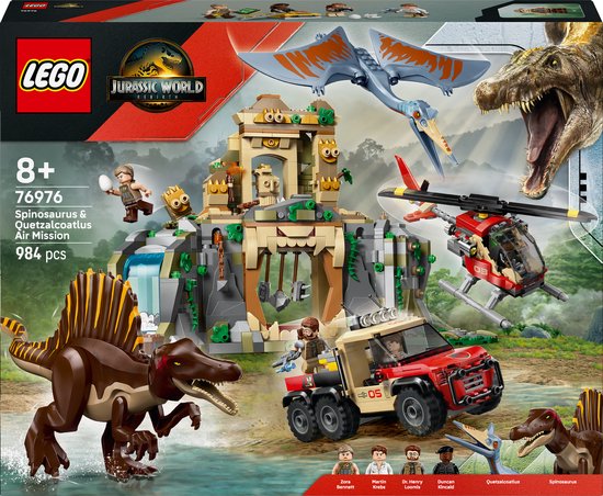 LEGO® Jurassic World Spinosaurus en Quetzalcoatlus Luchtmissie - 76976 van LEGO
