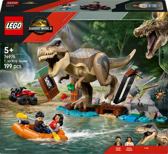LEGO® Jurassic World T. rex Rivierontsnapping Bouwset - 76975 van LEGO
