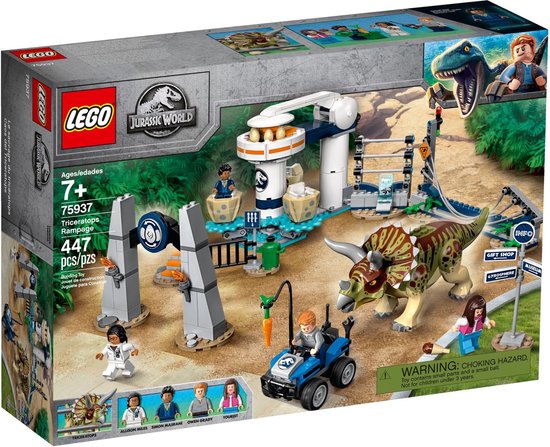 LEGO Jurassic World Triceratopschaos - 75937 van LEGO