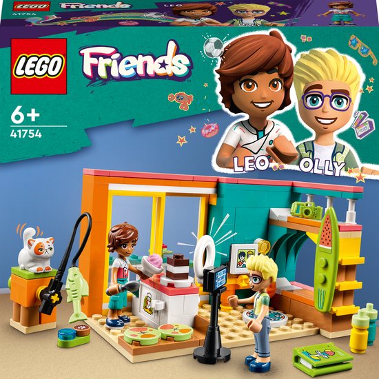 LEGO Leo's kamer Reisspeelgoed met Minipoppetjes, Accessoires en Huisdier - 41754 van LEGO