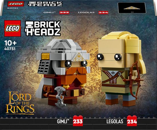LEGO Lord of the Rings Brickheadz 40751 - Legolas en Gimli™ van LEGO