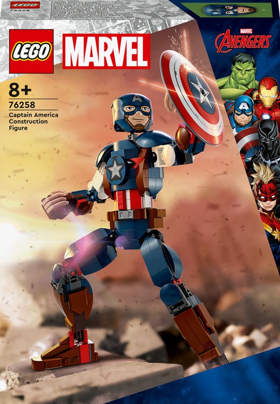 LEGO Marvel Captain America bouwfiguur Avengers Speelgoed - 76258 van LEGO