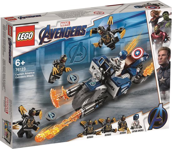 LEGO Marvel - Captain America: Outriders Attack 76123 van LEGO
