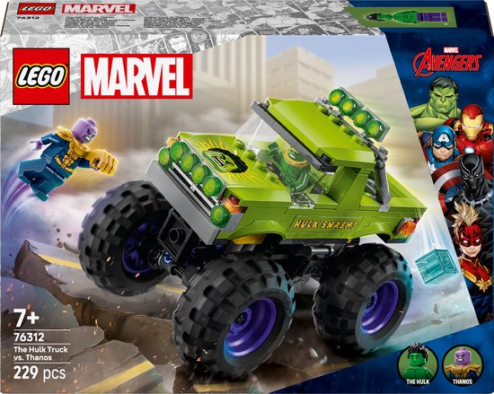 LEGO Marvel De Hulk Truck vs. Thanos - Superhelden Speelgoed - 76312 van LEGO