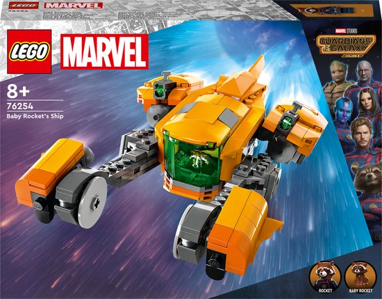 LEGO Marvel Het schip van Baby Rocket Guardians of the Galaxy Volume 3 Set - 76254 van LEGO