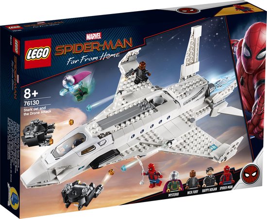 LEGO Marvel - Iron Man Tony Stark Jet - Avengers - Spiderman - 76130 van Merkloos