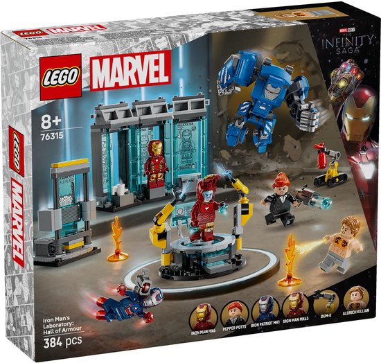 LEGO Marvel Iron Mans Laboratorium: Harnasruimte Set - 76315 van LEGO