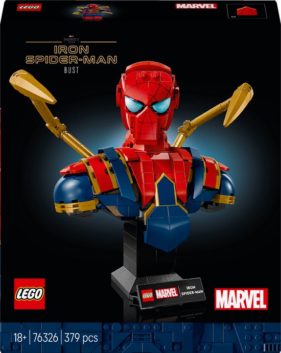 LEGO Marvel Iron Spider-Man buste - 76326 van LEGO