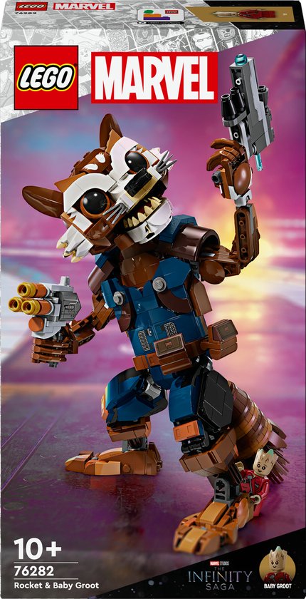 LEGO Marvel Rocket en Baby Groot - 76282 van LEGO