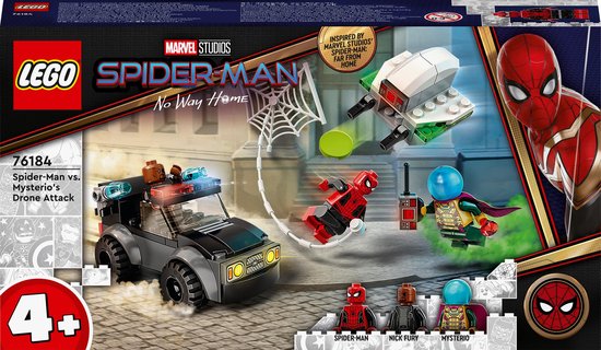 LEGO Marvel Spiderman vs. Mysterio Droneaanval - 76184 van Merkloos