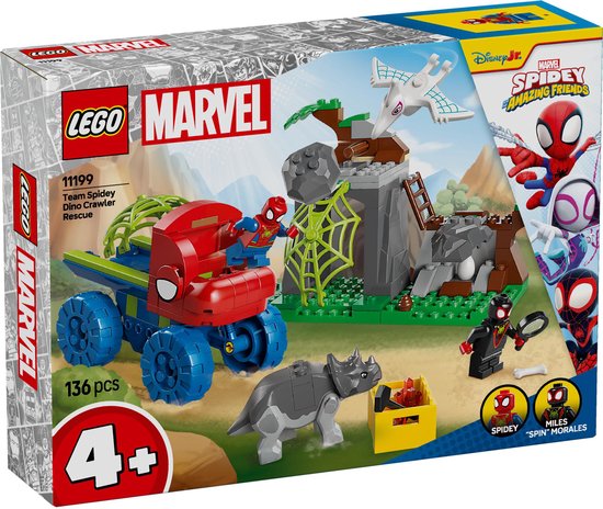 LEGO Marvel Spidey en zijn geweldige vriendjes Team Spidey reddingsmissie met dinotruck - 11199 van LEGO
