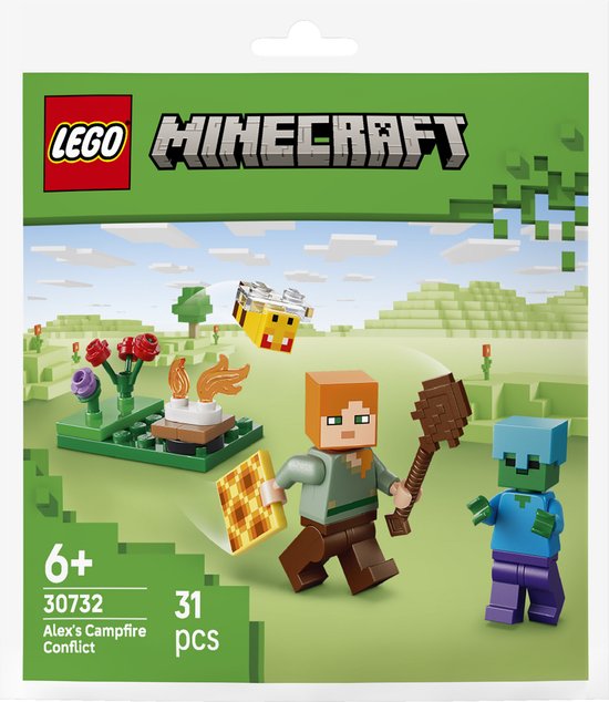 LEGO Minecraft - Alex en de strijd bij het kampvuur - 30732 van LEGO