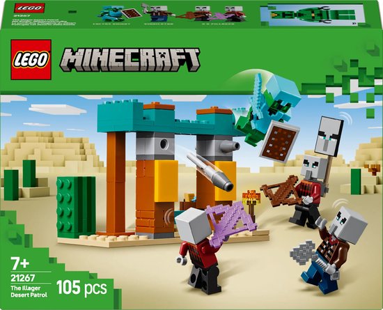 LEGO Minecraft De Illagers in de woestijn gamingset voor kinderen - 21267 van LEGO