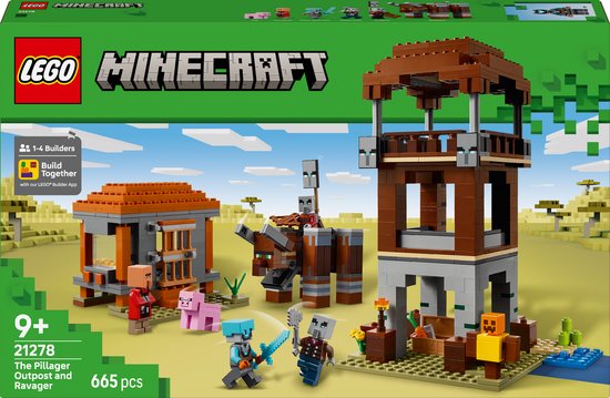 LEGO Minecraft De Plunderaar Buitenpost en Verwoester Bouwpakket - 21278 van LEGO