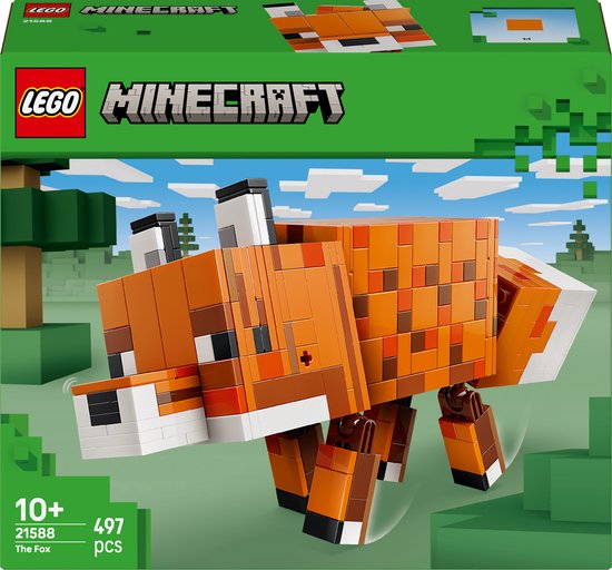 LEGO Minecraft De Vos Kinderkamer Decoratie en Dieren Speelgoed voor Kinderen - 21588 van LEGO