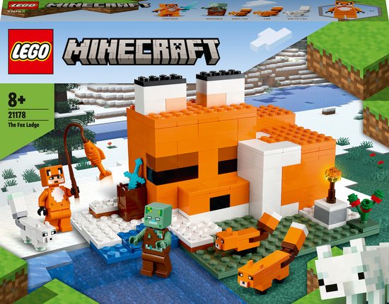LEGO Minecraft De Vossenhut - 21178 van Merkloos