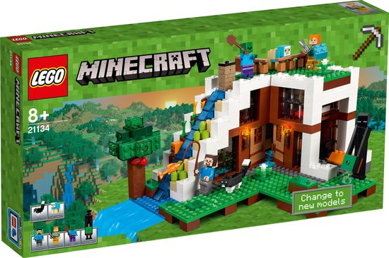 LEGO Minecraft De Watervalbasis - 21134 van Merkloos