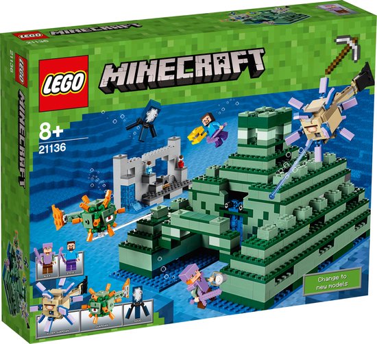 LEGO Minecraft Het Oceaanmonument - 21136 van Merkloos