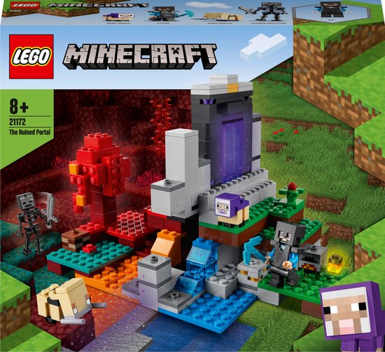 LEGO Minecraft Het Verwoeste Portaal - 21172 van Merkloos