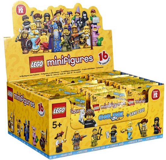 Lego Minifigures 71007 Serie 12 - BOX (60 zakjes) van Merkloos