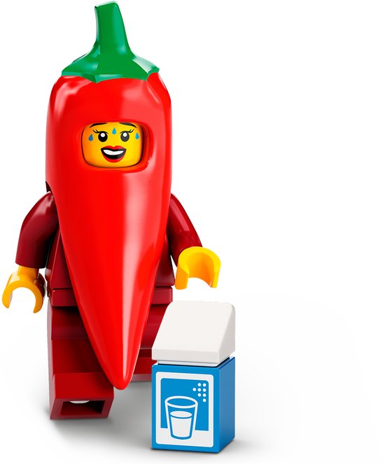LEGO Minifigures Serie 22 - Chili Costume Fan - 71032 (col22-2) - in polybag van Merkloos