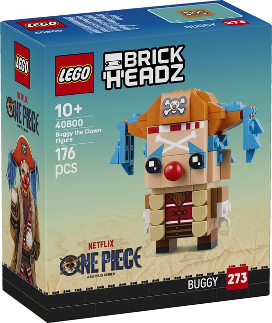 LEGO Netflix One Piece Brickheadz 40800 - Buggy de Clown van LEGO