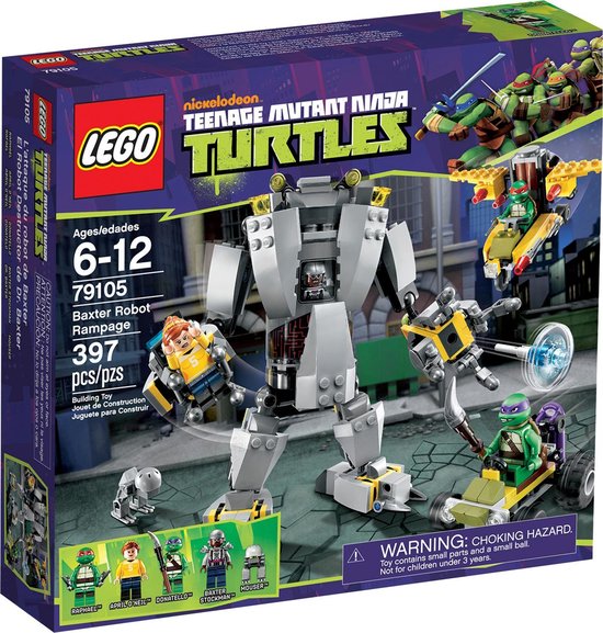 LEGO Ninja Turtles Baxter Robot Rampage - 79105 van LEGO