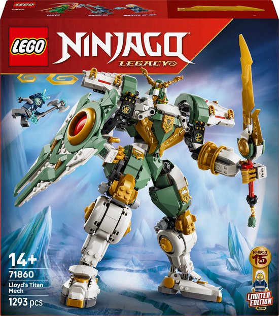 LEGO® NINJAGO® 15-Jarig Jubileum: Lloyds Reusachtige Mecha Speelgoed 71860 van Merkloos