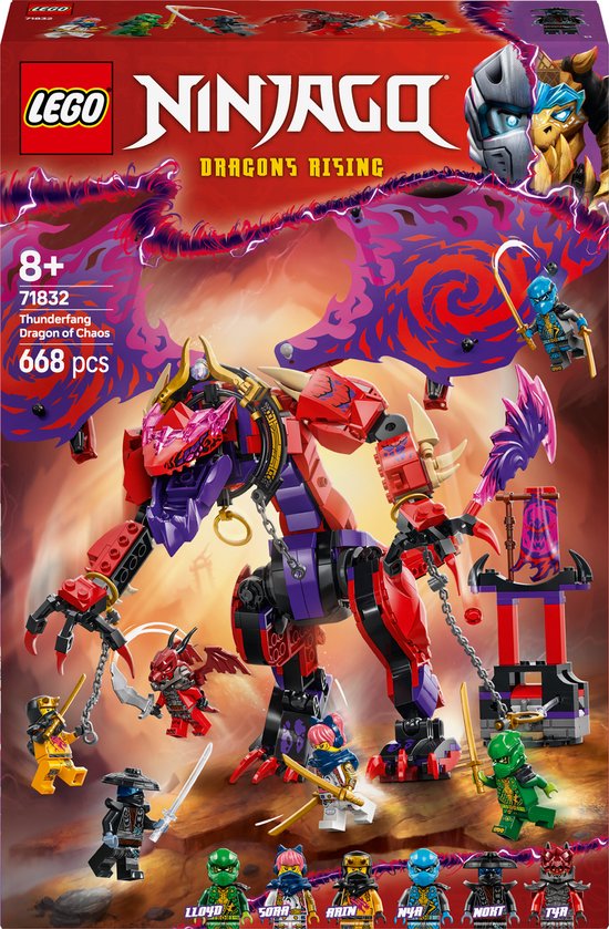 LEGO® NINJAGO® Bliksemtand Draak van Chaos - Ninjaset - 71832 van LEGO