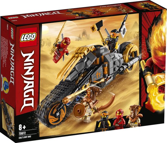 LEGO NINJAGO Cole's Crossmotor - 70672 van Merkloos