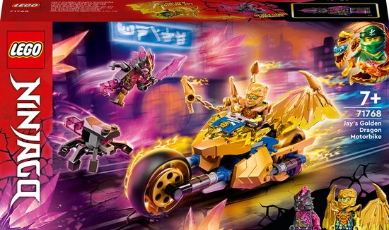 LEGO NINJAGO Jay's gouden drakenmotor - 71768 van Merkloos