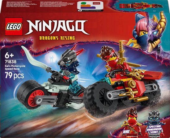 LEGO NINJAGO Kai's Motorrace Bouwpakket voor Kinderen - 71838 van LEGO