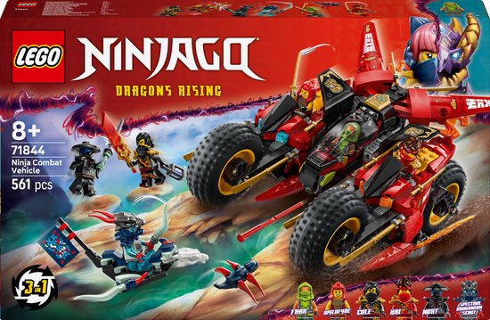 LEGO® NINJAGO® Ninja Strijdvoertuig 3-in-1 Speelset - 71844 van LEGO