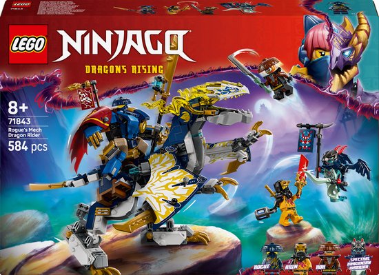 LEGO NINJAGO Rogue's Mecha Drakenrijder Bouwpakket voor Kinderen - 71843 van LEGO